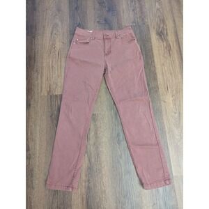 Mugsy Pants Mens 31x30 Maroon Rons Slim‎ Fit Stretch Chino Casual Preppy Pockets